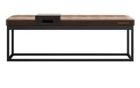 SONGMICS HOME 高級収納ベンチ 便利な収納スペース付き LOM081