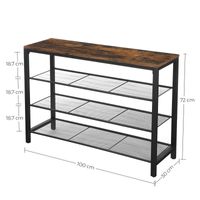 VASAGLE シューズラック LBS14BX