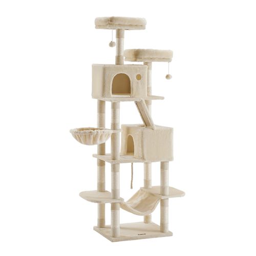 FEANDREA キャットタワー 高さ206cm PCT190W01 Amazon | FEANDREA キャットタワー 多頭飼い 大型猫用 スリム